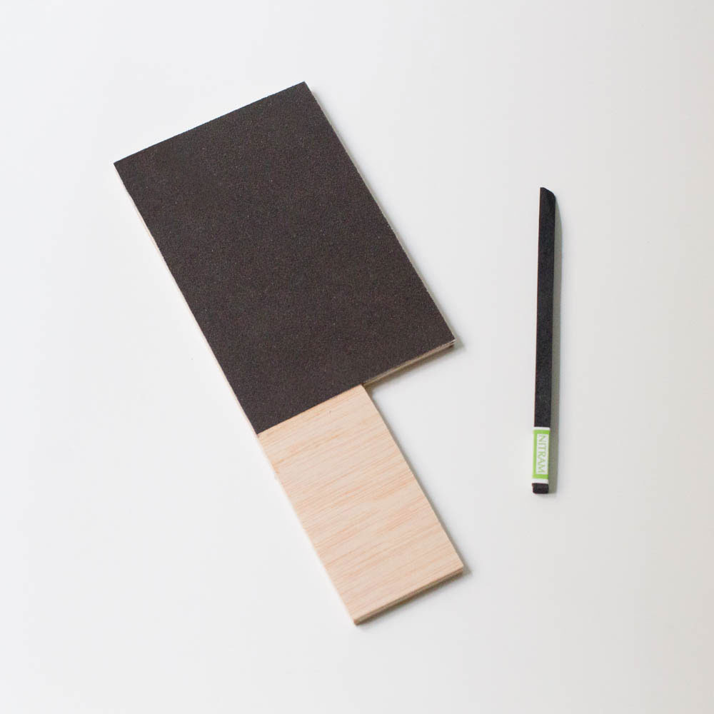 charcoal sharpening pad with nitram charcoal
